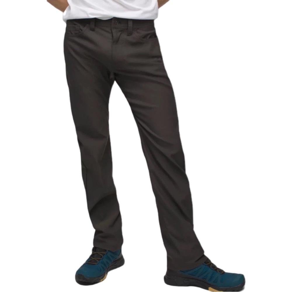 Prana Brion II Pants Grey Slim Straight Mens UPF 50+ Hiking Casual Travel